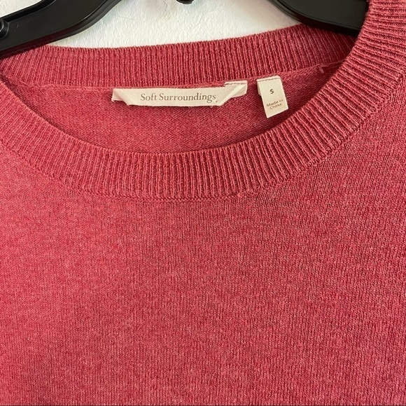 SOFT SURROUNDINGS TALLULA KNIT TOP IN TERRA COTTA RED - Picture 3 of 6